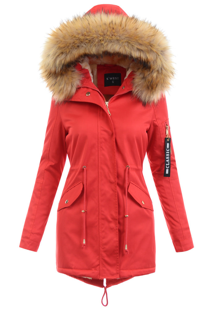 Veste Femme Élégante Taille Cintrée Avec Poches