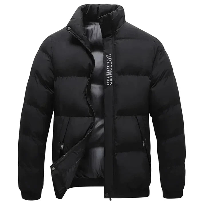 Veste hivernale doublée à manches longues avec poches zippées