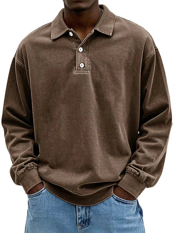 Chemise Élégante Manches Longues Style Rétro