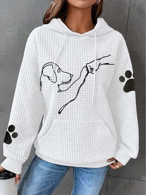 Sweat À Capuche Douillet pour Hiver