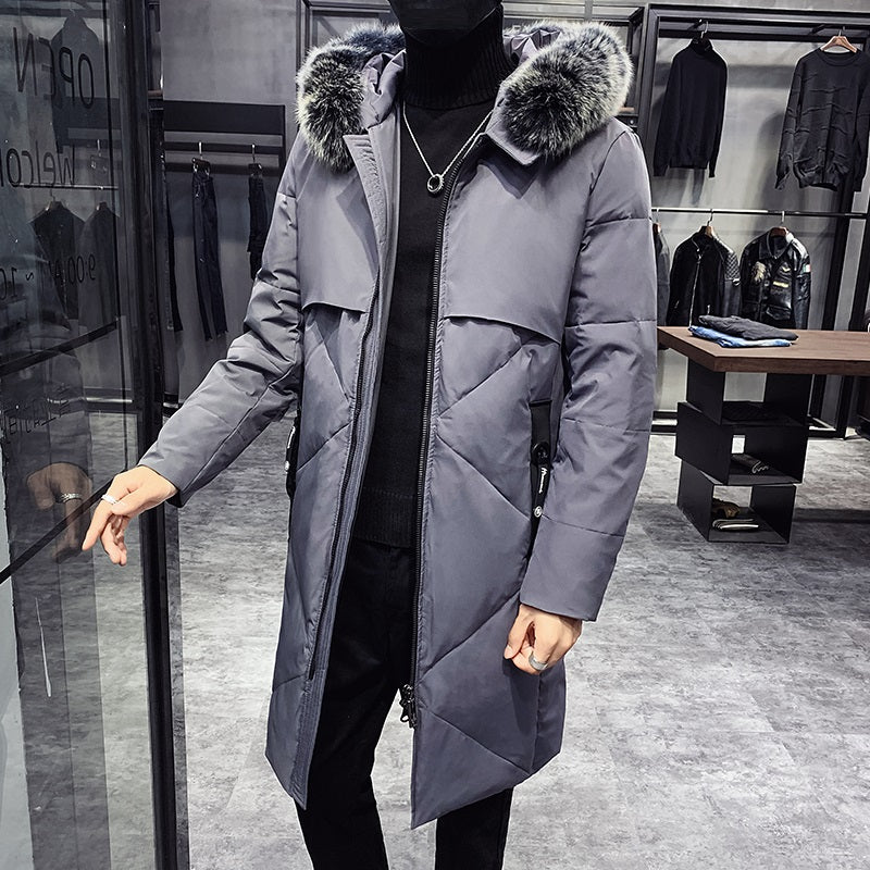Manteau Homme Hiver Élégant avec Capuche