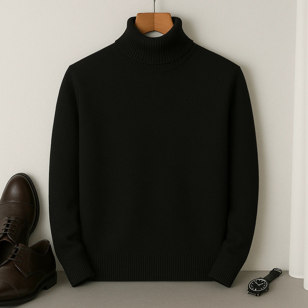 Pull Homme Cachemire Doux et Chaud en Laine Mélangée