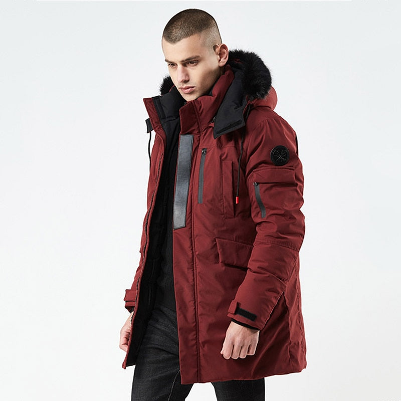 Parka Hivernal Doublé Fourrure pour Homme - LuxeStyle