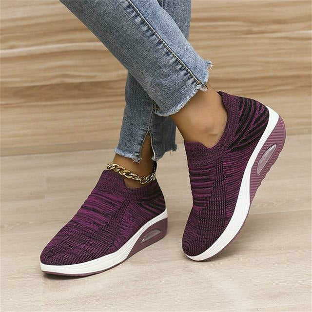 Baskets Femme Rose Confortables Haute Qualité