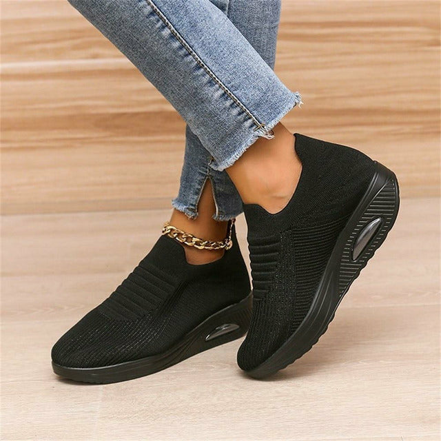 Baskets Femme Rose Confortables Haute Qualité