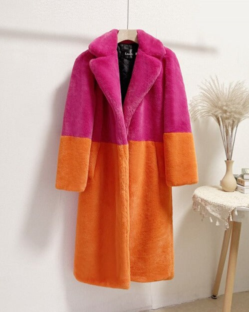 Manteau Femme Hiver 2 Couleurs Élégant