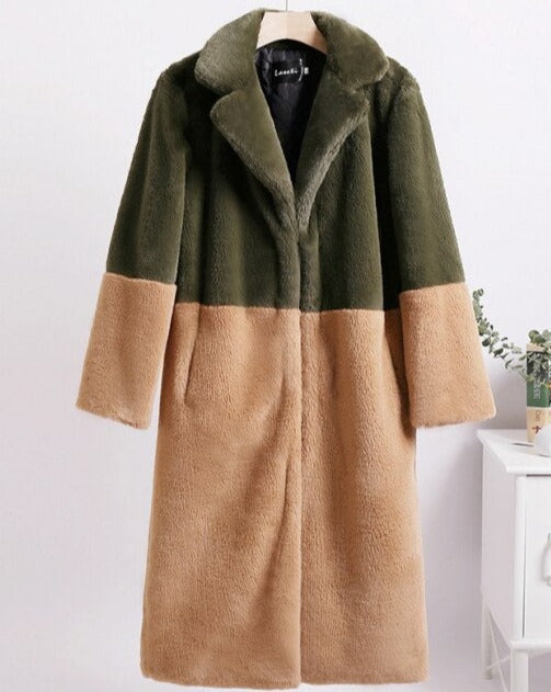 Manteau Femme Hiver 2 Couleurs Élégant