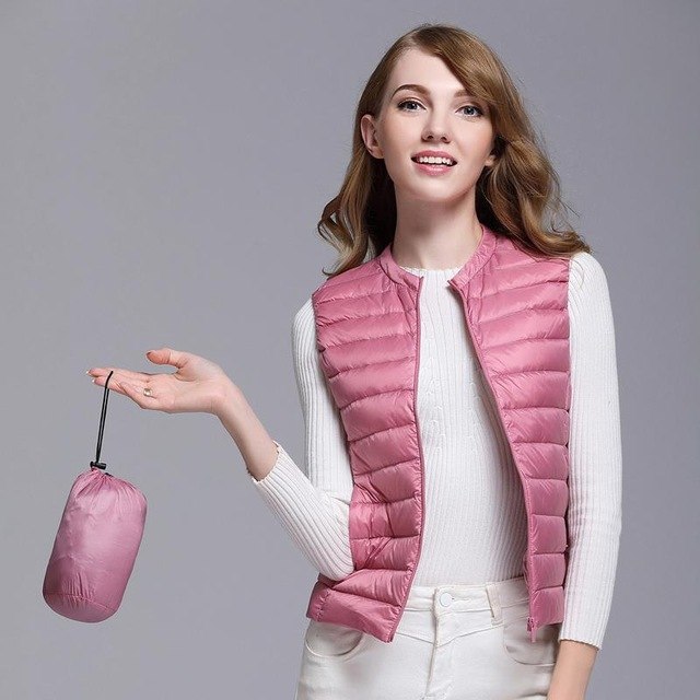 Gilet Élégant Zippé Femme Sans Manches