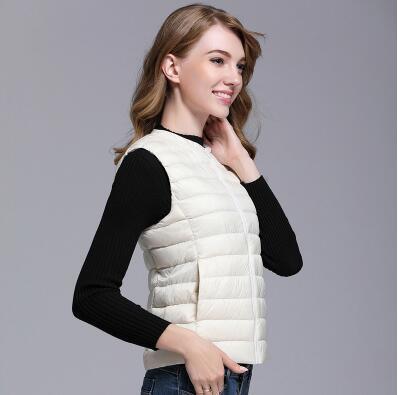 Gilet Élégant Zippé Femme Sans Manches
