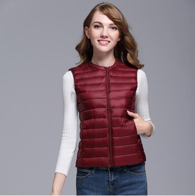 Gilet Élégant Zippé Femme Sans Manches