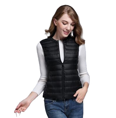 Gilet Élégant Zippé Femme Sans Manches - luxestyle