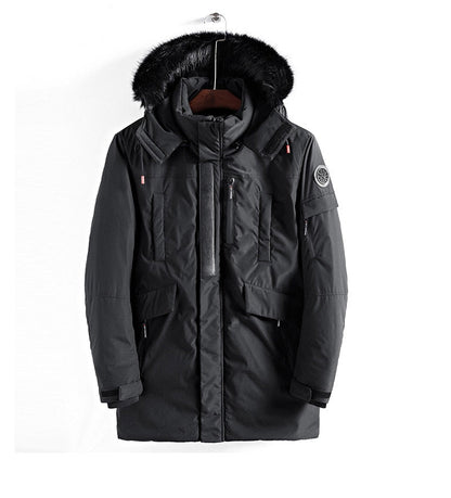 Parka Hivernal Doublé Fourrure pour Homme