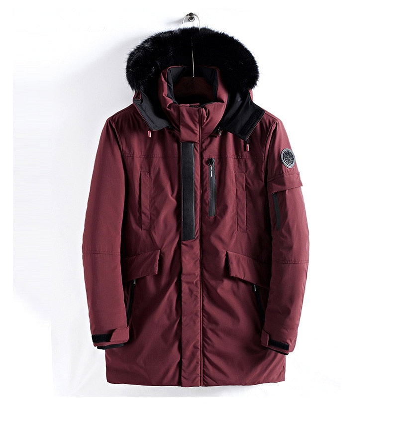 Parka Hivernal Doublé Fourrure pour Homme