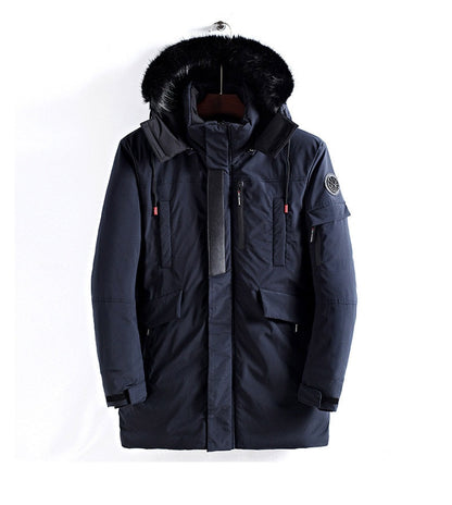 Parka Hivernal Doublé Fourrure pour Homme