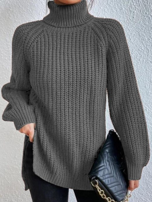 Pull Col Roulé Féminin - Maille Douce et Chaud pour Femme