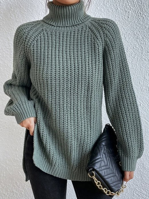 Pull Col Roulé Féminin - Maille Douce et Chaud pour Femme