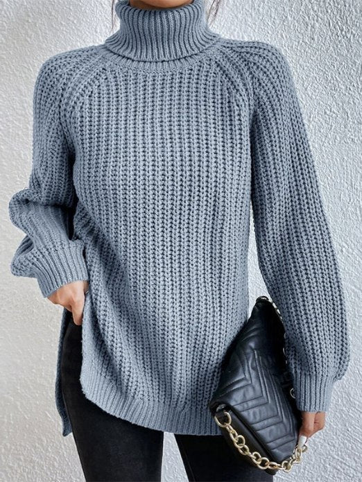 Pull Col Roulé Féminin - Maille Douce et Chaud pour Femme