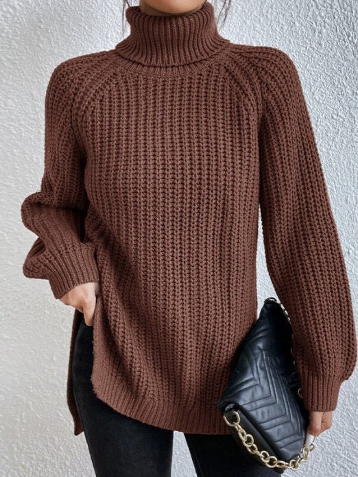 Pull Col Roulé Féminin - Maille Douce et Chaud pour Femme