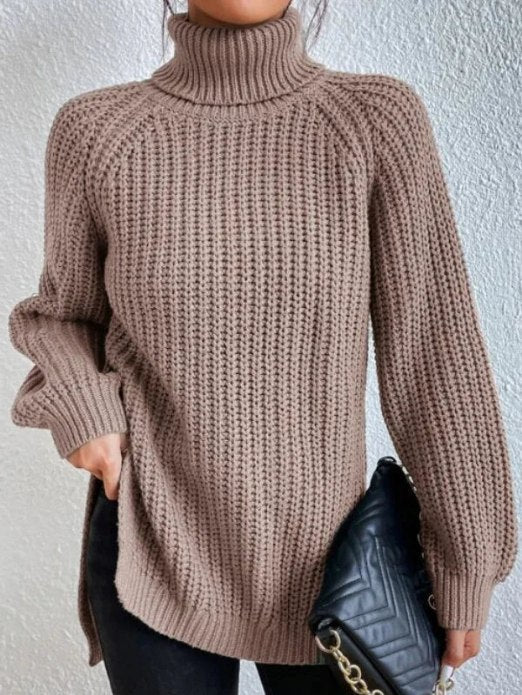 Pull Col Roulé Féminin - Maille Douce et Chaud pour Femme
