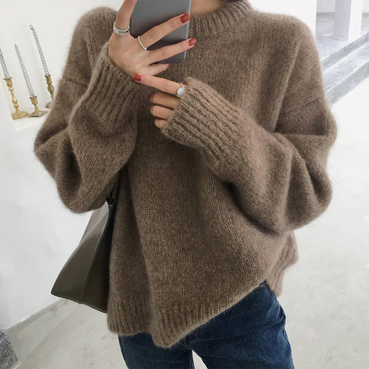 Pull Femme Manches Longues Confortable Quotidien - LuxeStyle