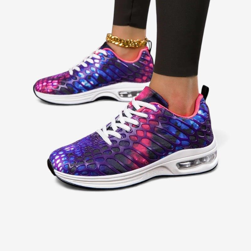 Yara - Chaussures de sport confortables avec lacets et semelle grip
