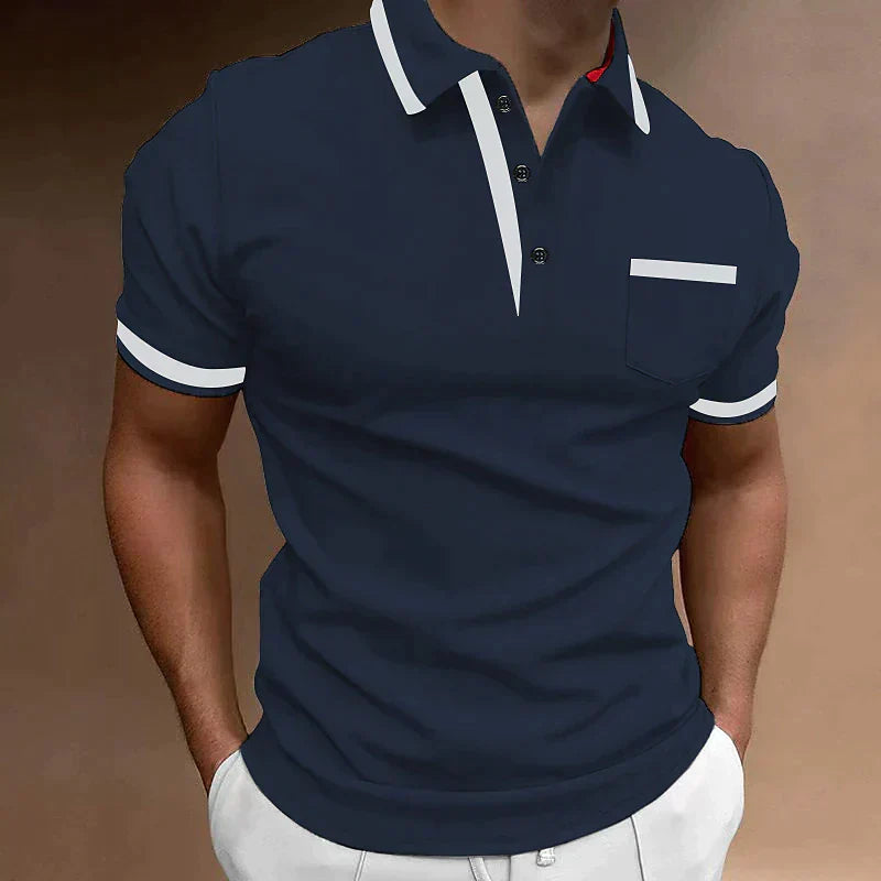 Polo Homme Classique avec Poche Avant pour Tous les Jours