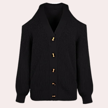 ESTELLA - Pull Classique à Épaules Dégagées pour Femmes