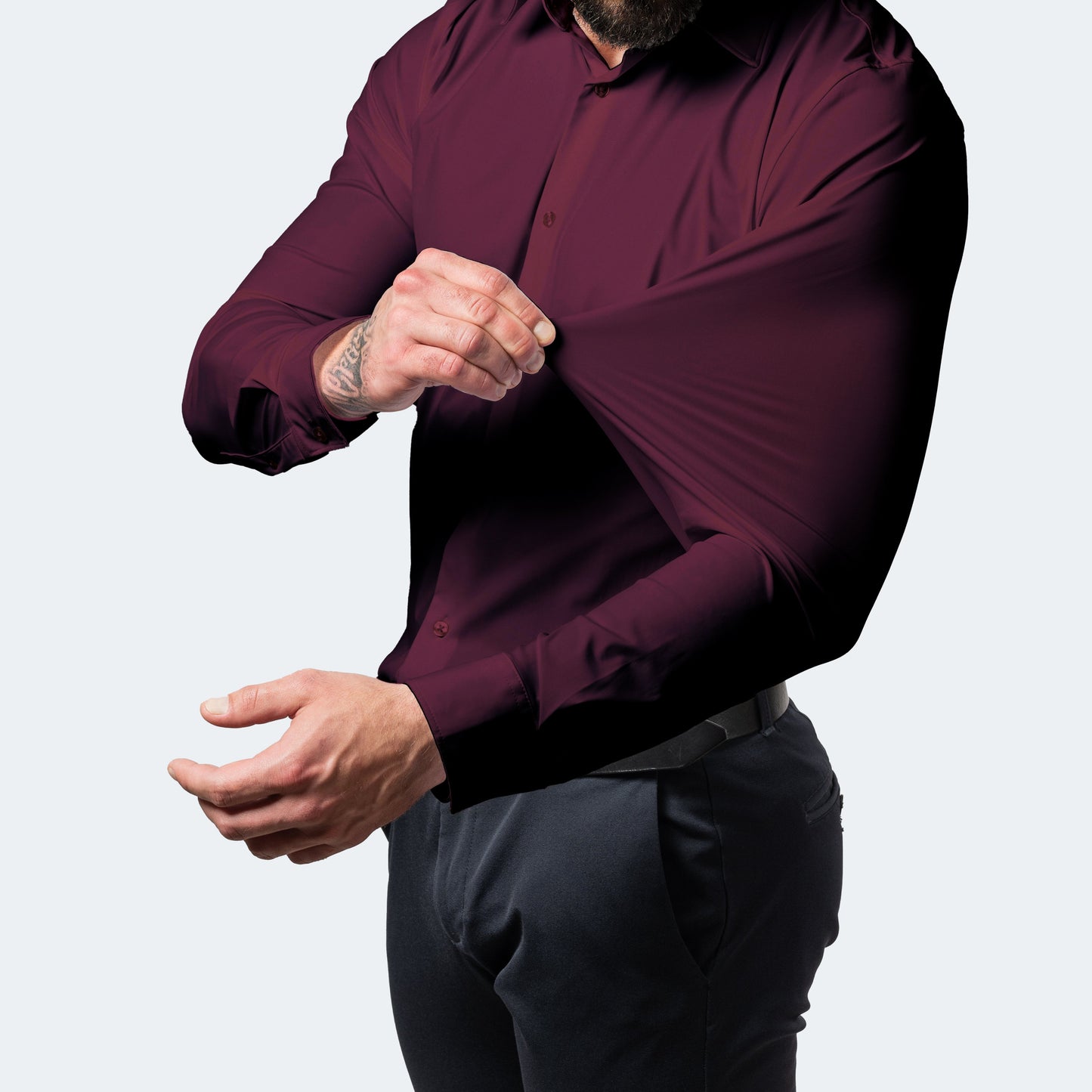 Chemise Homme Slim Fit à Boutons pour Travail Quotidien