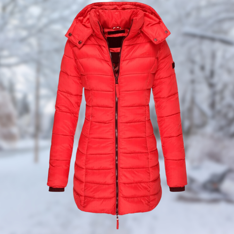 Manteau Femme Hiver Mi-Long Boutonné Élégant