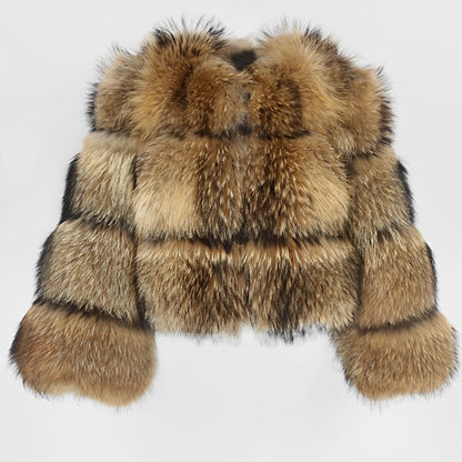Manteau Doublé Élégant en Simili Fourrure pour Femme