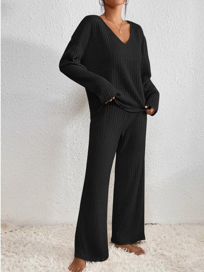 Pyjama Femme Douillet Beige Manches Longues Col Montant