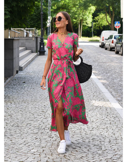 ÉléganceDouce™ – Robe Longue Femme Fluide Confortable et Polyvalente
