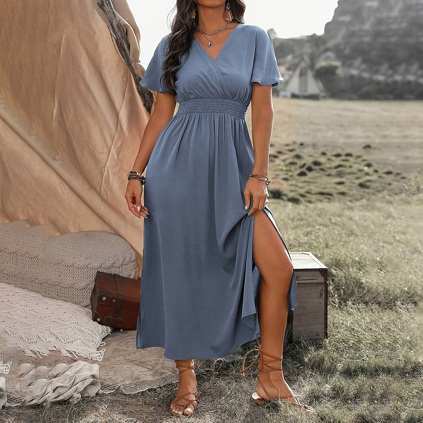 BohoChic™ – Robe Longue Femme Élégante et Confortable pour l'Été