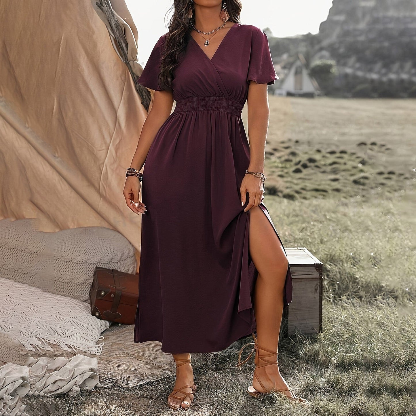 BohoChic™ – Robe Longue Femme Élégante et Confortable pour l'Été