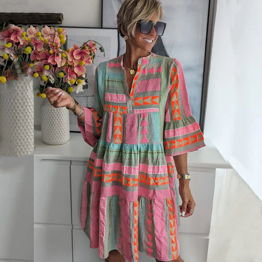 PrintaLea™ – Robe Femme Fluide Confortable