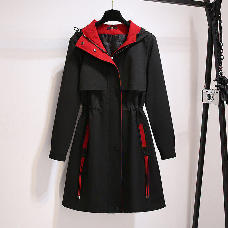 Veste Imperméable à Capuche Féminine pour Mi-Saison - LuxeStyle