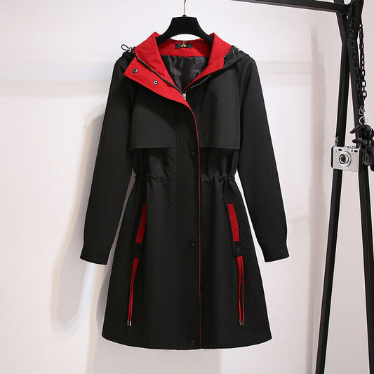 Veste Imperméable à Capuche Féminine pour Mi-Saison - LuxeStyle