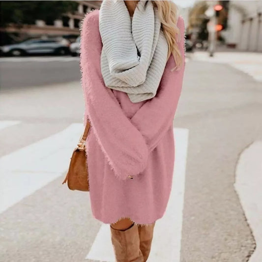 Robe Femme Hivernale Élégante à Manches Longues - LuxeStyle