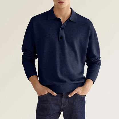 Sévère™ – Polo Homme à Manches Longues Confortable et Élégant
