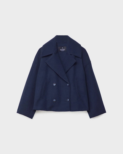 Veste Femme Hiver – Veste Courte Douillette en Laine pour Femme