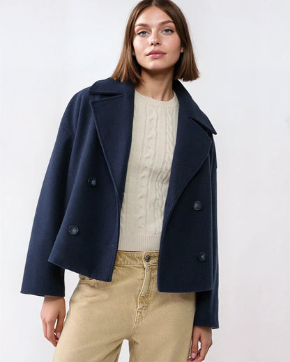 Veste Femme Hiver – Veste Courte Douillette en Laine pour Femme - LuxeStyle