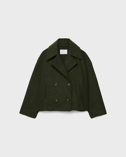 Veste Femme Hiver – Veste Courte Douillette en Laine pour Femme