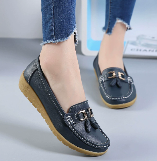Mocassins Femmes Cuir Confortable