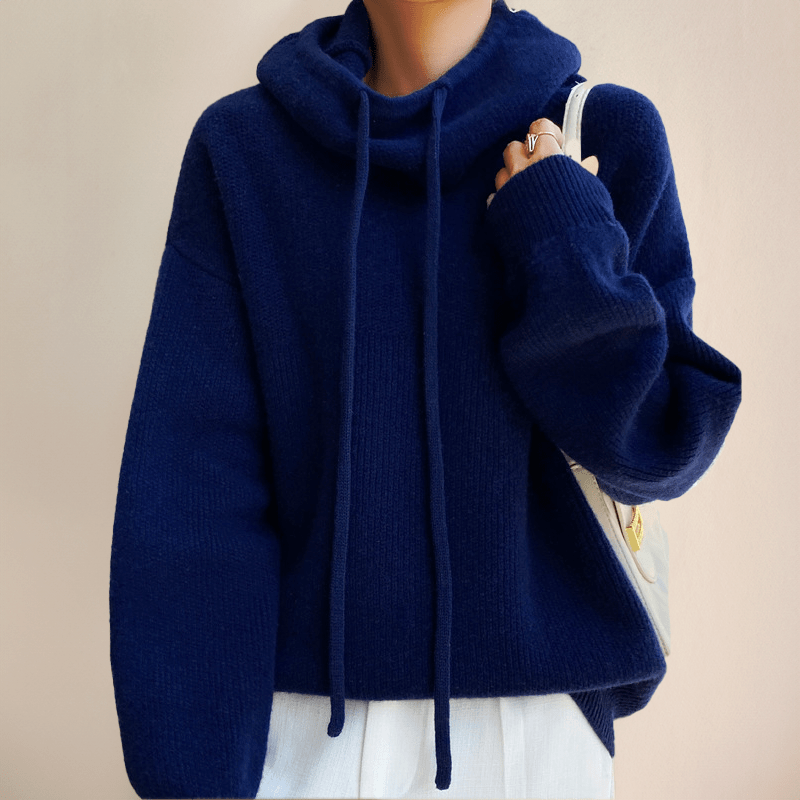 Pull Capuche Tricot Trendy Femme