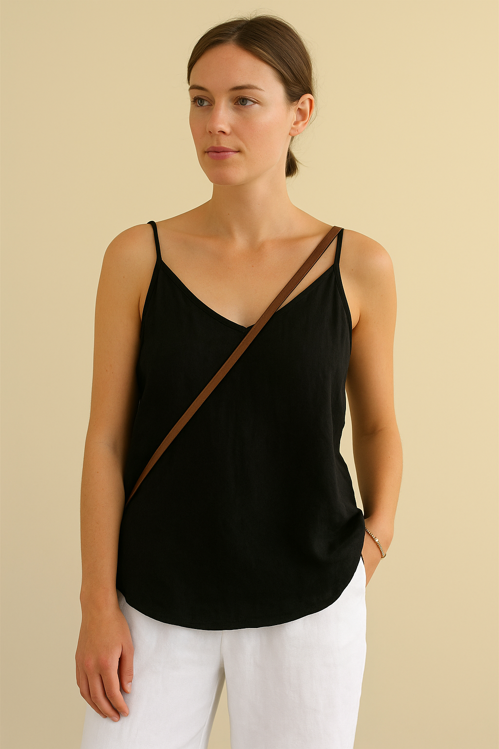 Débardeur Élégant pour Femme en Bleu Marine