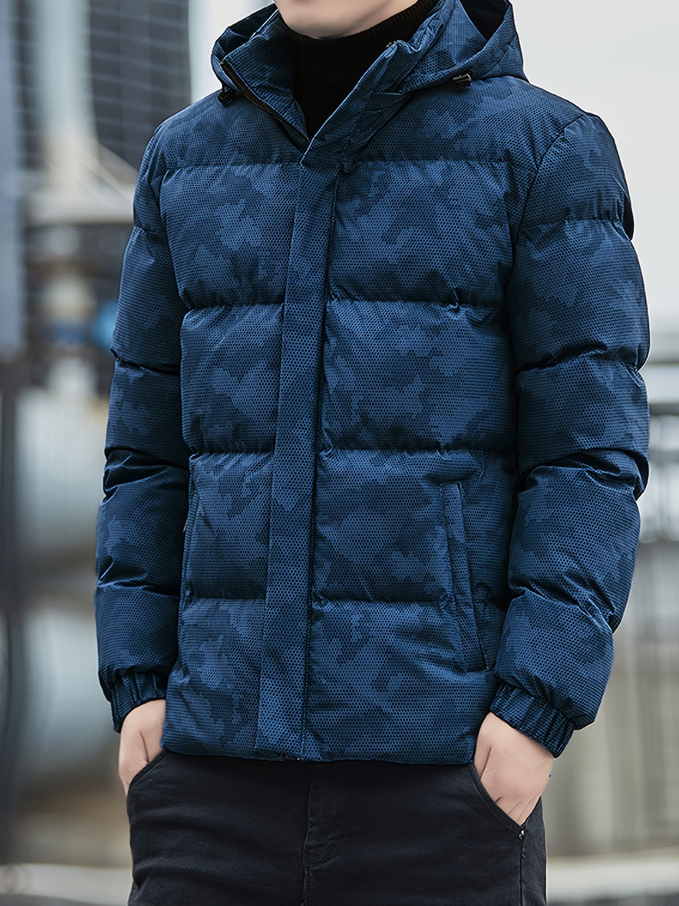 Veste Militaire Élégante pour Homme avec Capuche Hiver - LuxeStyle