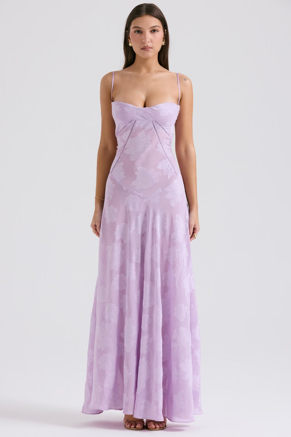 Robe de soirée dentelle élégante pour femme