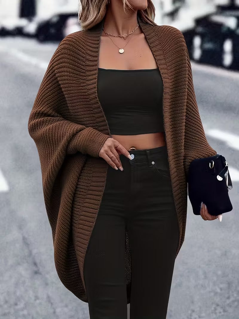 Cardigan Femme Tricot Doux - Veste Hivernale Confortable Oversize