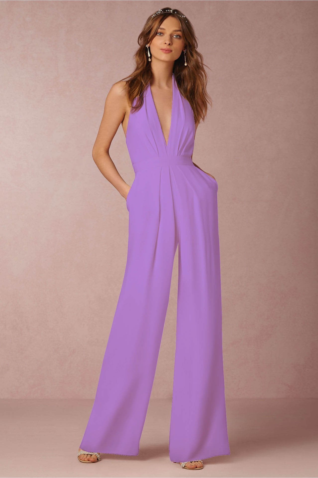 Robe Femme Élégante Blanc Tubes Courtes Décolleté Profond