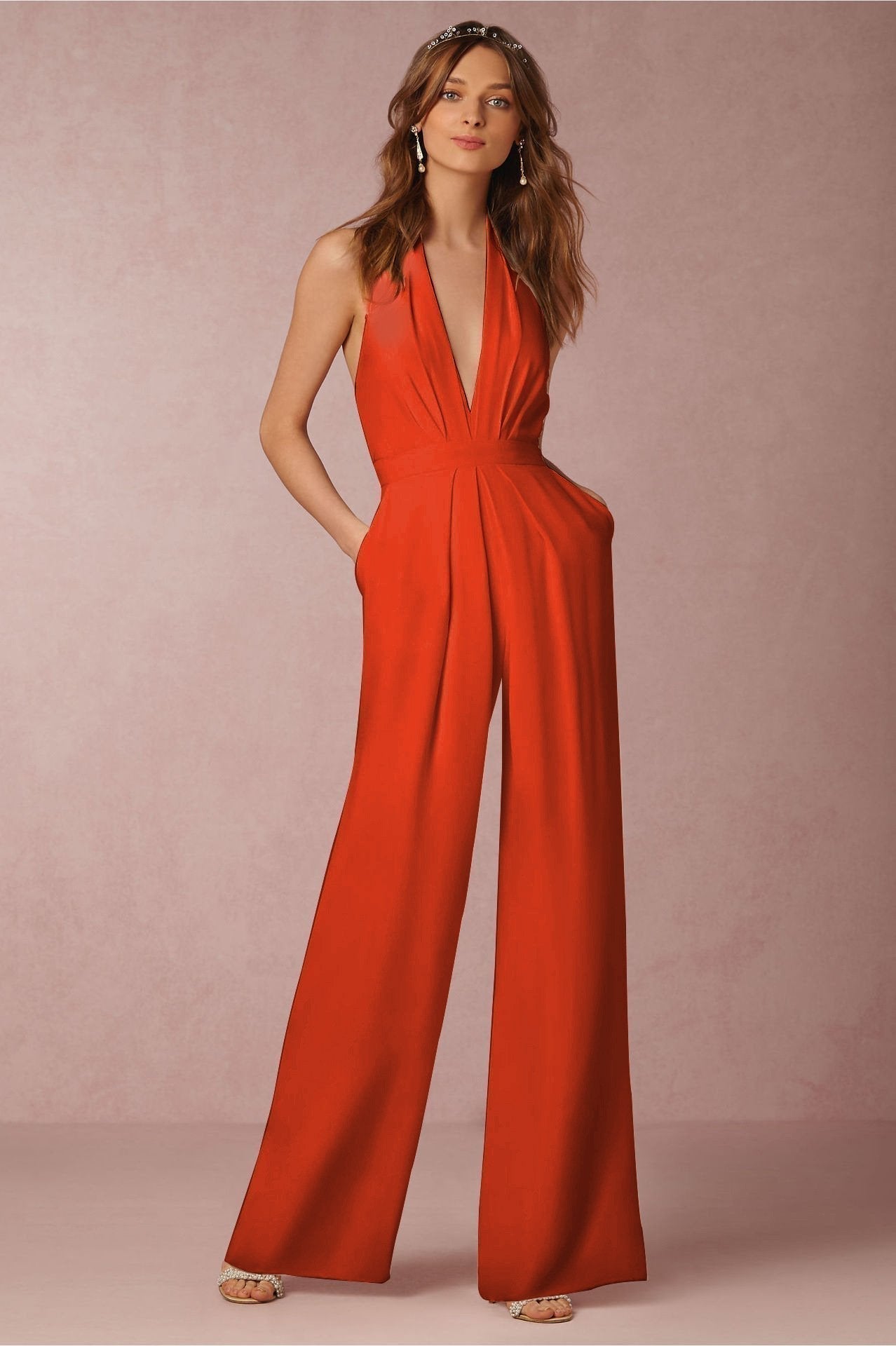 Robe Femme Élégante Blanc Tubes Courtes Décolleté Profond